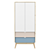 Leslie 2 Swing Wardrobe, Color Options 3D model small image 3