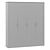 Ensson 4 Wardrobe in Grey 3D model small image 4