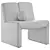 Eichholtz Macintosh Cream Boucle Chair 3D model small image 6