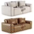 Elegant Corner Sofa Baivin Soft 3D model small image 3