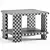 Modern ROLAND Side Table, Westelm 3D model small image 4