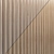 Brass Inlay Wood Wall Panels 3D model small image 3