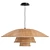 Vintage Rattan Pendant Lamp Fixture 3D model small image 1