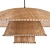 Vintage Rattan Pendant Lamp Fixture 3D model small image 5
