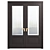 ROCCA Anthracite Doors 3D model small image 3