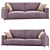 Elegant Enkel Sofa 3D model small image 1