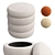 Boucle Storage Ottoman Collection 3D model small image 1