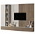 High-Quality Modern TV Wall 3D model small image 2