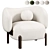 Elegant Moon Armchair: 2015 Version 3D model small image 1