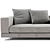 Sleek White Modular Sofa Set 3D model small image 4