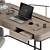 Executive Desk - Modern Workstation 3D model small image 3