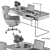 Executive Desk - Modern Workstation 3D model small image 7