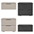 Shelton Bedside Tables / Dressers 3D model small image 3