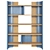 Elegant Oak & Leather Bookcase 3D model small image 3