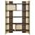 Elegant Oak & Leather Bookcase 3D model small image 4