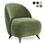 Stylish Henri Armchair in 5 Colors 3D model small image 2
