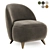 Stylish Henri Armchair in 5 Colors 3D model small image 5