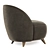 Stylish Henri Armchair in 5 Colors 3D model small image 6