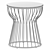 Sleek Pillar Side Table 3D model small image 3