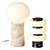 Mercury Travertine Table Lamp Set 3D model small image 3