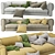 Customizeable Fabric Sofa Solution 3D model small image 4