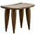  Versatile Oak Outdoor Stool 3D model small image 3