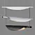 Sleek Linear LED Pendant Light 3D model small image 3