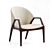 Minimalist Modern Luisa Accent Chair 3D model small image 1