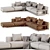 Elegant Brera Sofa Poliform 3D model small image 4