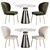 Contemporary Dining Set Collection 3D model small image 1