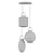 Stylish Industrial Pendant Light 3D model small image 2