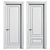 Antique Volhovec Doors with Ornate Trim 3D model small image 1