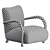 Modern Sula Lounge Chair, Elegant 3D model small image 2