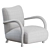 Modern Sula Lounge Chair, Elegant 3D model small image 3