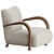 Modern Sula Lounge Chair, Elegant 3D model small image 5