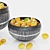  Fresh Lemons Bowl Set 3D model small image 4