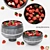 Fresh Strawberry Minimal Bowl 3D model small image 1