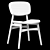 Modern Sid Chair in Black 3D model small image 5