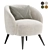 Title: Modern Mylo Accent Chair 3D model small image 1