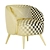 Title: Modern Mylo Accent Chair 3D model small image 7