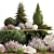 Alpine Rockery Plant Collection 3D model small image 1