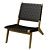 Acacia FSC Lounge Chair: Resilient Weave 3D model small image 2