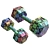 Hexagonal Rubberized Dumbbells Set 3D model small image 3