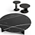 Sleek Poliform MUSH Coffee Tables 3D model small image 2