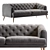 Modern Earl Gray Chesterfield Sofa 3D model small image 4