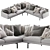 Modern Outline Corner Sofa Set 3D model small image 2