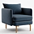 Modern Auburn Chair: 3D Model 3D model small image 3
