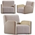 Modern Design OSCAR Armchair 3D model small image 1