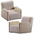 Modern Design OSCAR Armchair 3D model small image 4