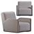 Modern Design OSCAR Armchair 3D model small image 5